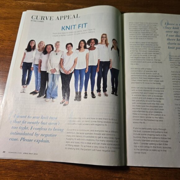 Sew News magazine Apr/May 2018 Swing Tacks, Menswear Flair, Posh pocket - Picture 5 of 5